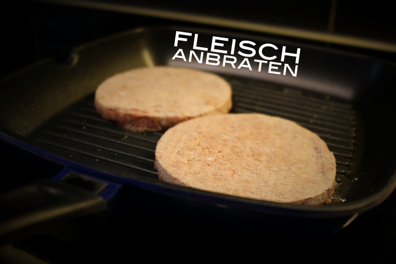 fleisch anbraten - Block House Burger-Box
