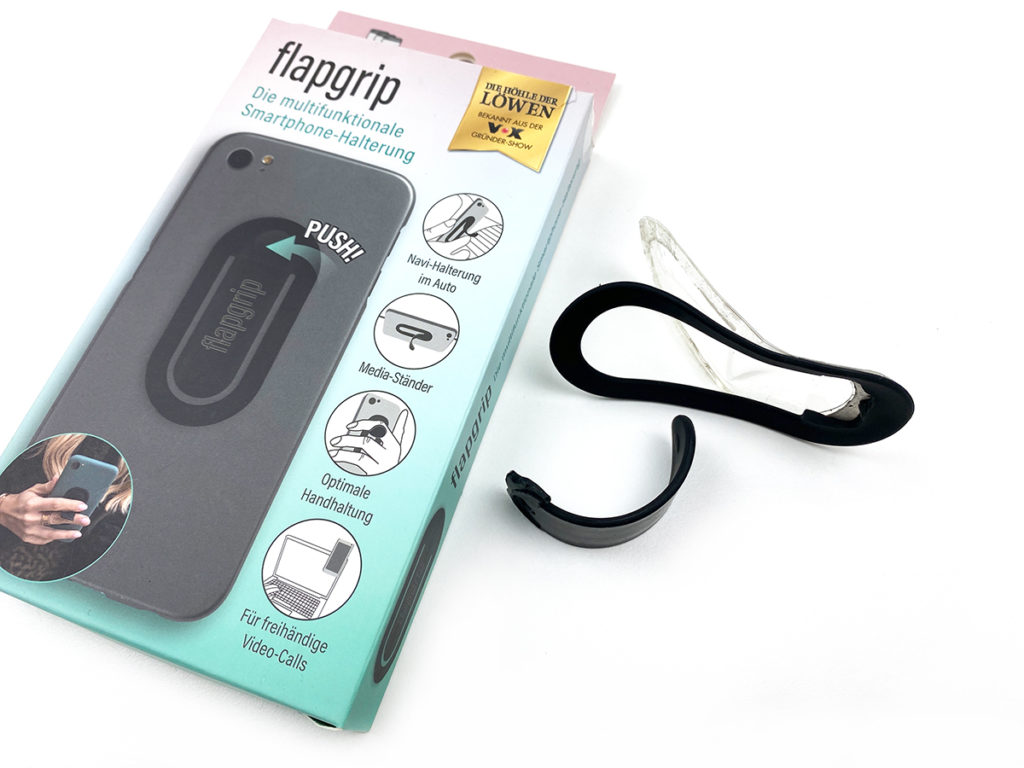 flapgripintro 1024x768 - flapgrip Smartphone-Halterung
